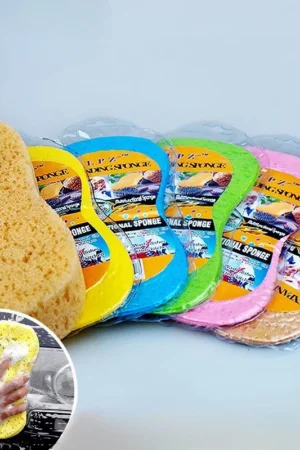 Car Wash Compressed Sponge Large Absorbent Sponge Honeycomb Coral Wipe Car Cotton 8 Car Cleaning Beauty Tool Accessories