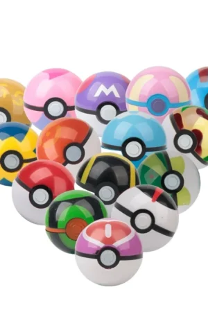 7cm Pokemon Cartoon Pikachu Pet Elf Ball Creative Pokeball Poke Balls Kids Fans Collectible Fashion Trendy Toy Xmas Gift