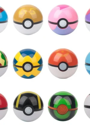 7cm Pokemon Pikachu Pet Elf Ball Pokeball Pop-up Poke Balls Kids Toy Hot Home Decoration Gift