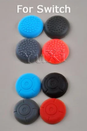 YuXi 2PCS For Nintend Switch LR Handle Buttons Remote Rocker Caps NS Anti-Slip Protection Silicone Cover Cap Accessories