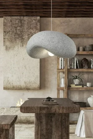 Nordic Wabi Sabi Chandelier Bar Dining Room Pendant Lamps Home Decoration Lustre Lighting Art Table Bar Hanging Lights Fixtures