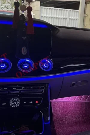 New Style Led Car Air Vent Ambient Light Turbine Turbo Nozzle Atmosphere Lamp For Benz E/C/GLC Coupe For AMG W213 W238 W205 X253