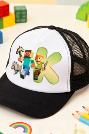 New Game Theme Boys Hats Baseball Cap Male Letters Printed Sunshade Cap Minecrafted Net Hat Fashion Hip Hop Caps Leisure Gifts