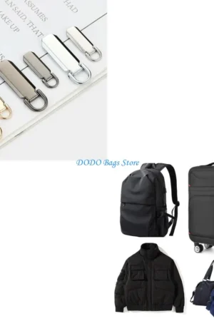 Metal Zipper Fixer Repair Replacement Pullers Kits Metal-Plated Zippers Sliders for Backpack Suitcase for Jacket Bags Coat