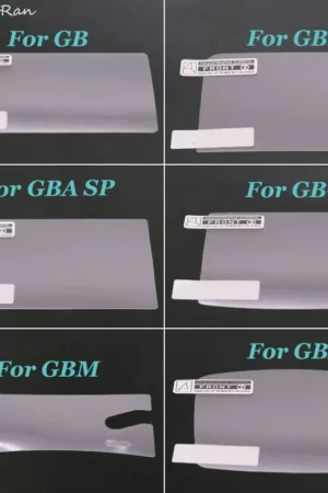 1-10PCS Plastic Transparent Protective LCD Screen Protective PET Film Suitable For GB GBA GBC GBA SP GBP GBM Game Consoles