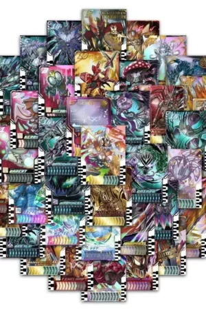 60pcs Bandai Kamen Rider Gotchard Series Self-made Adhesive Card Can Be Linked To Dx Transform Waist Belt Driver Collection Card